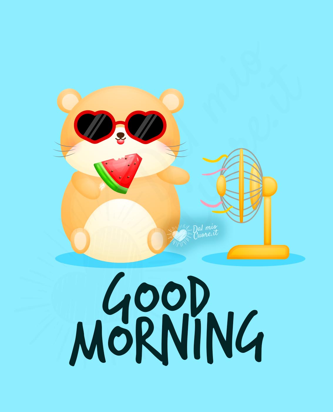 Good Morning Summer with hamster Good Morning Summer with hamster