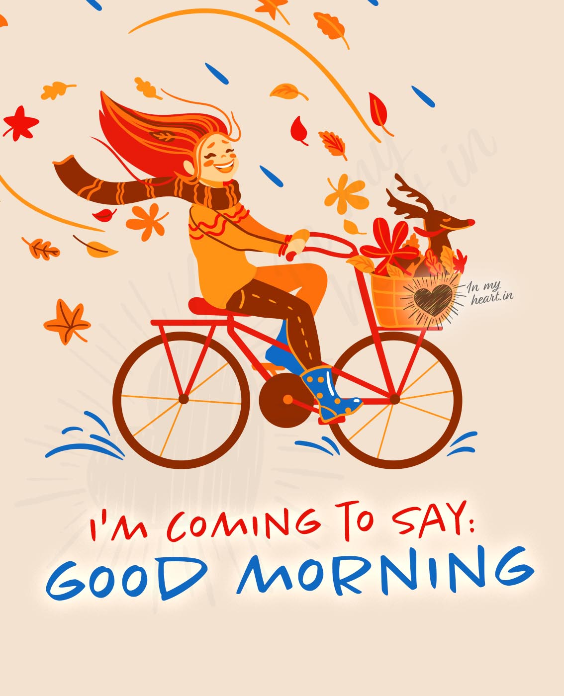 I'm coming to say good morning I'm coming to say good morning