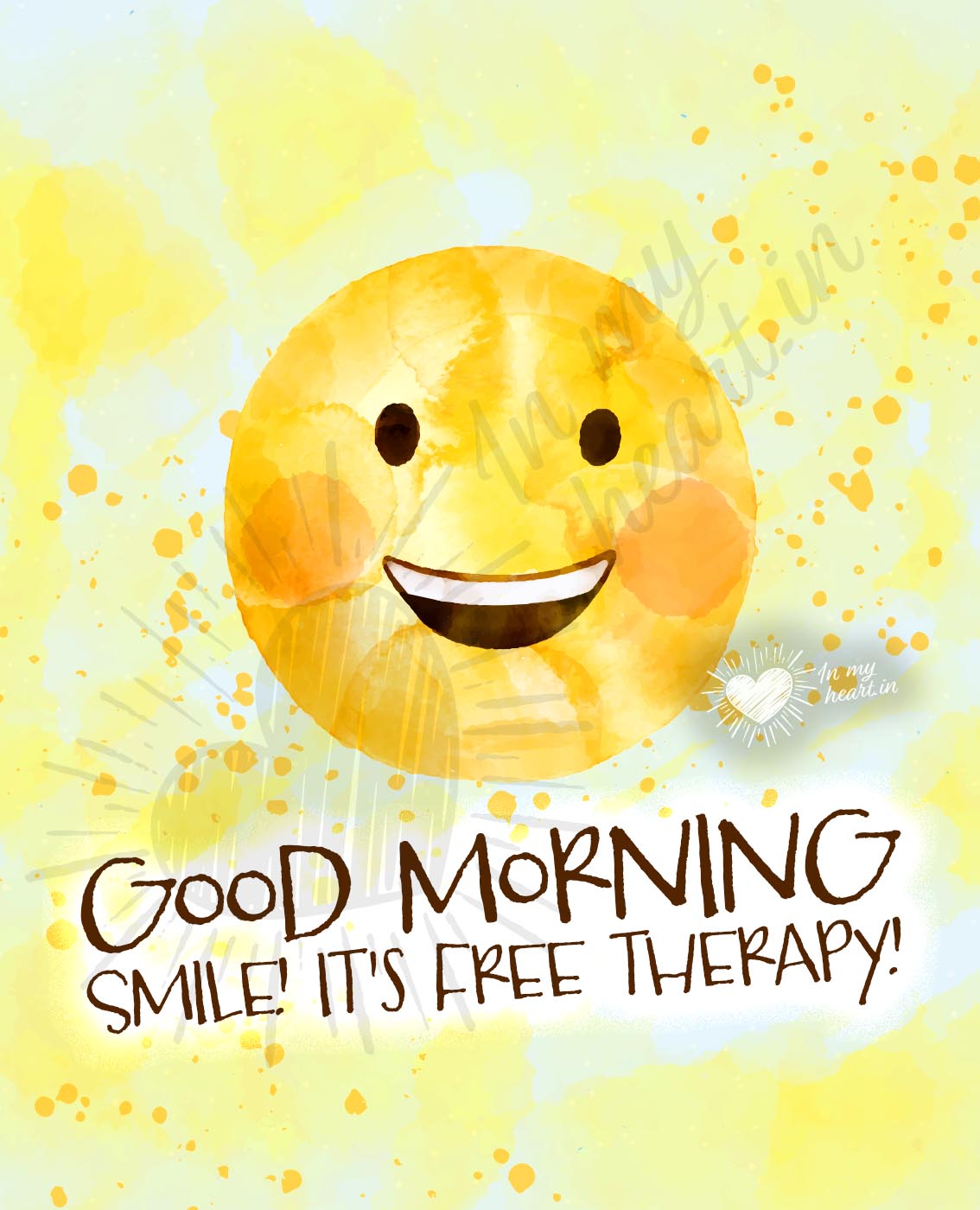 Good morning image. Smile! it's free therapy! Good morning image. Smile! it's free therapy!