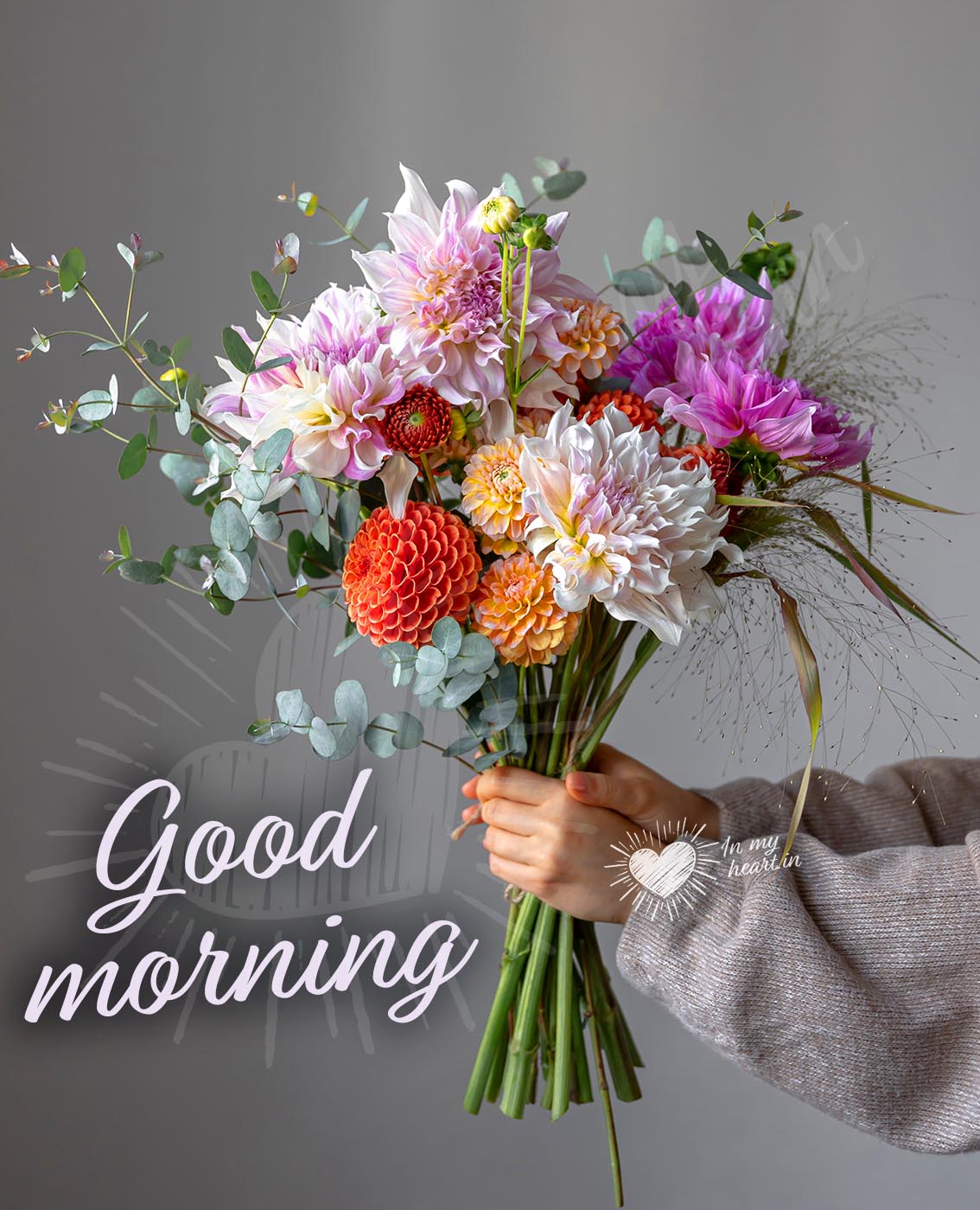 Fresh good morning image with flowers Fresh good morning image with flowers