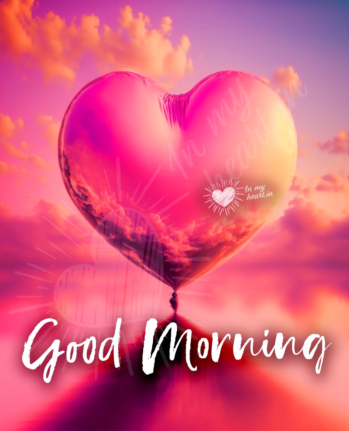 Good morning image with heart Good morning image with heart