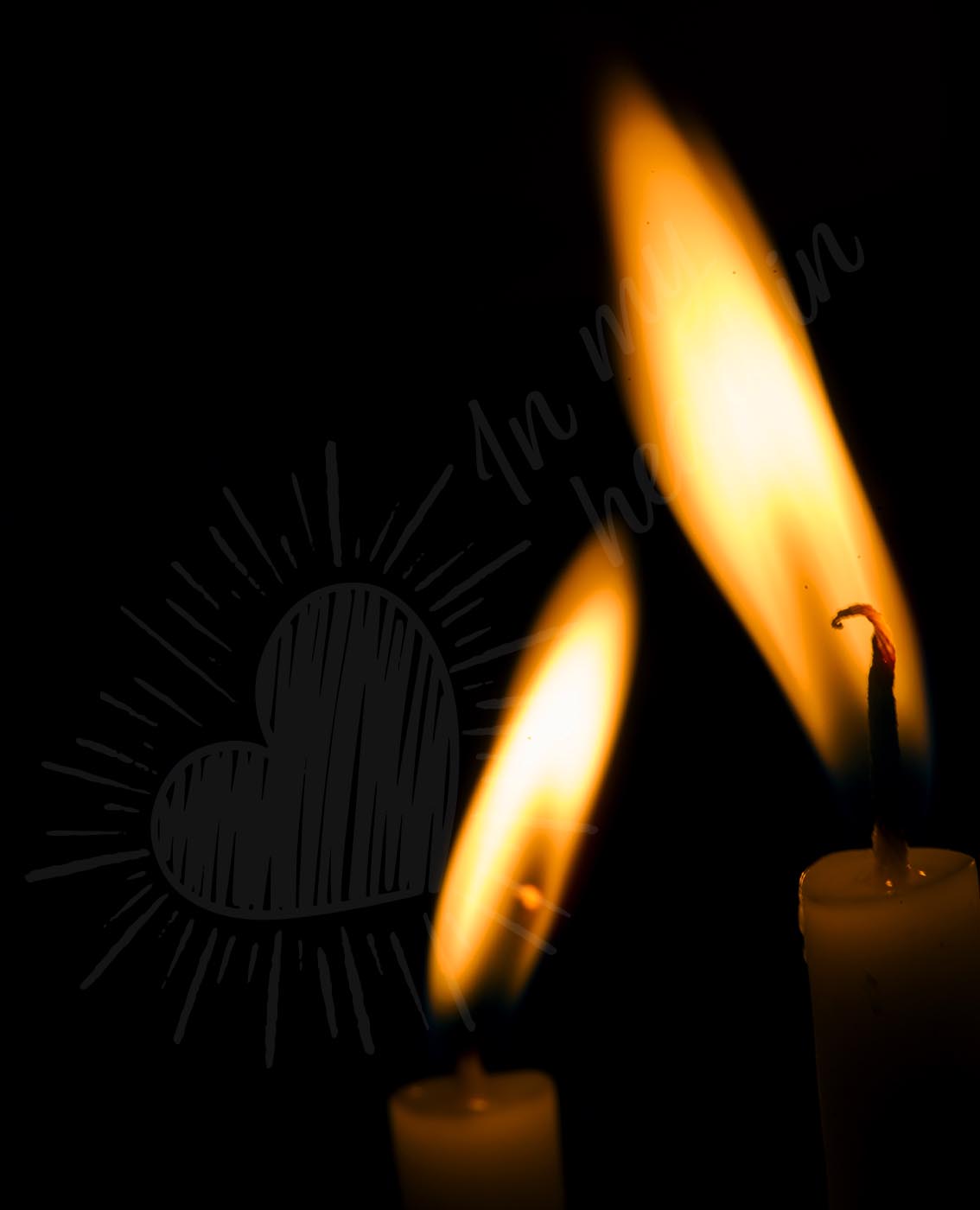 Two candles Two candles