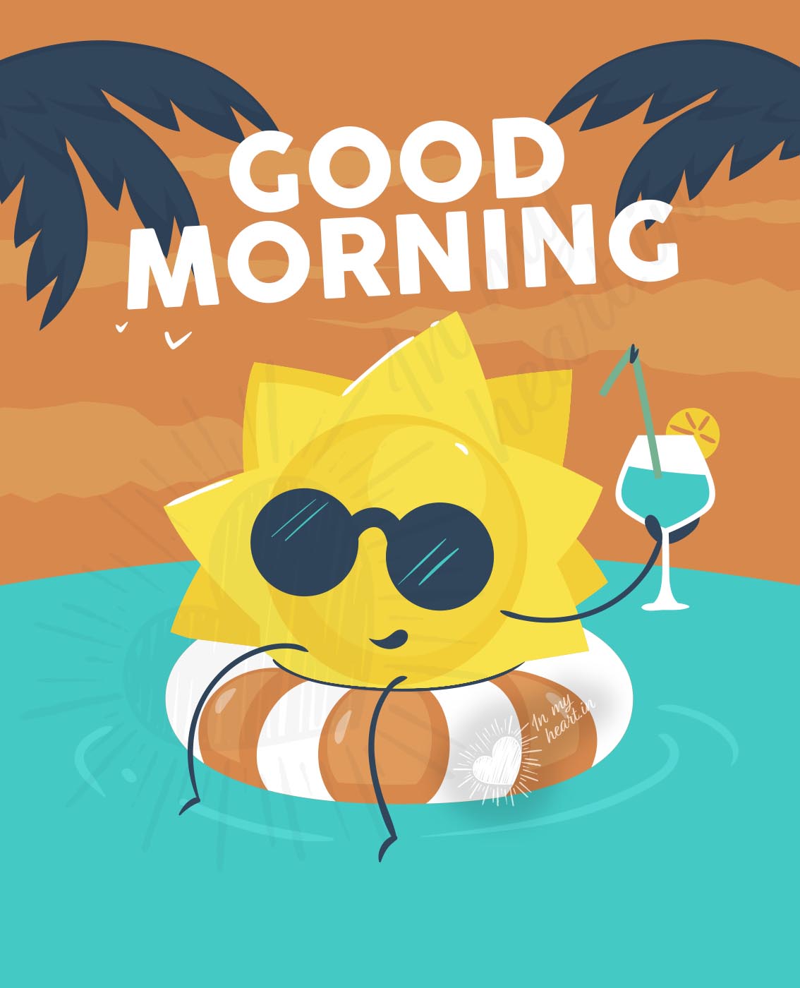 Good morning - Summer and Sun Good morning - Summer and Sun